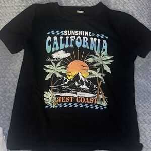 Sunshine California Kids Black T-Shirt